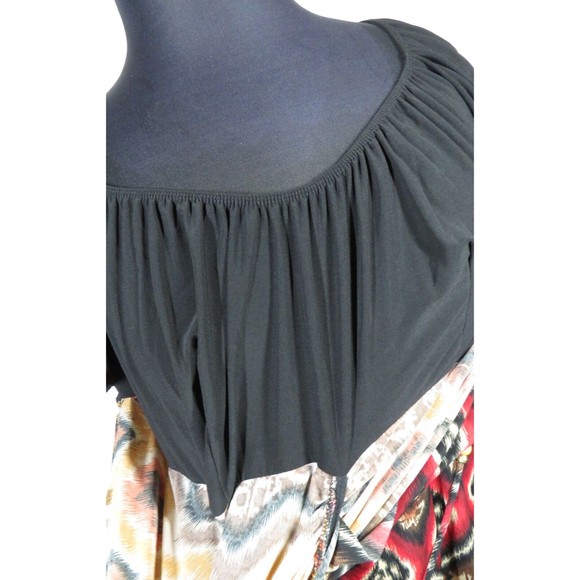 Vintage L.A. Blues Women's Southwestern Print Layered Look Blouse Plus 18-20 - Picture 10 of 11